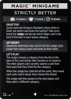 Magic Minigame: Strictly Better (MONE)
