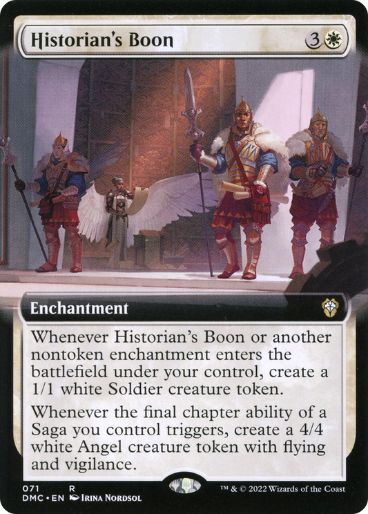 Historian's Boon (071) (Extended Art) - Foil