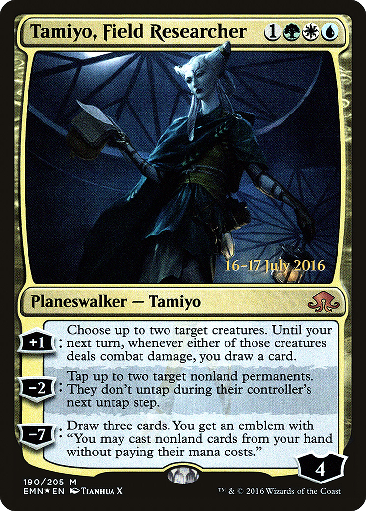 Tamiyo, Field Researcher (190) (Prerelease) - Foil