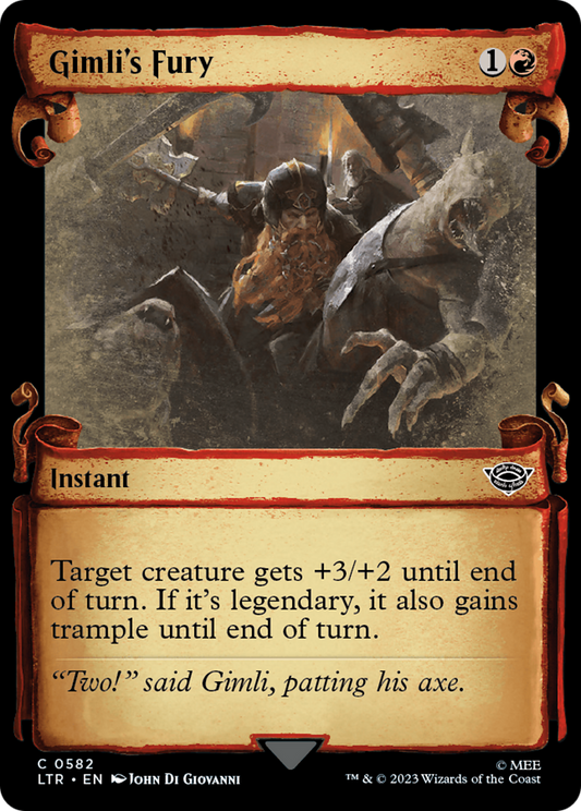 Gimli's Fury (0582) (Showcase) - Silver Foil