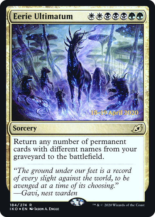 Eerie Ultimatum (184) (Prerelease) - Foil