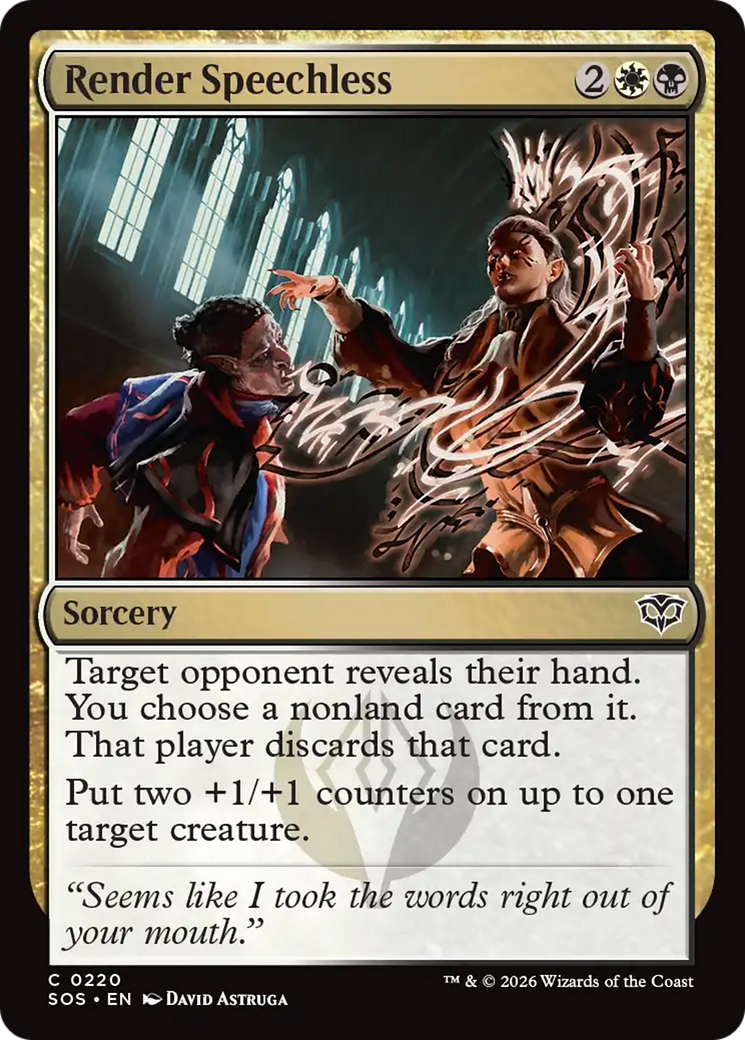 Render Speechless (SOS) - Foil