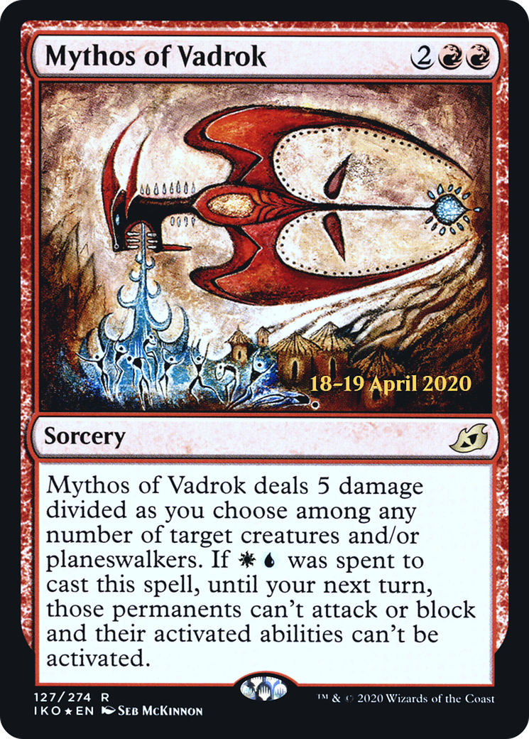 Mythos of Vadrok (127) (Prerelease) - Foil