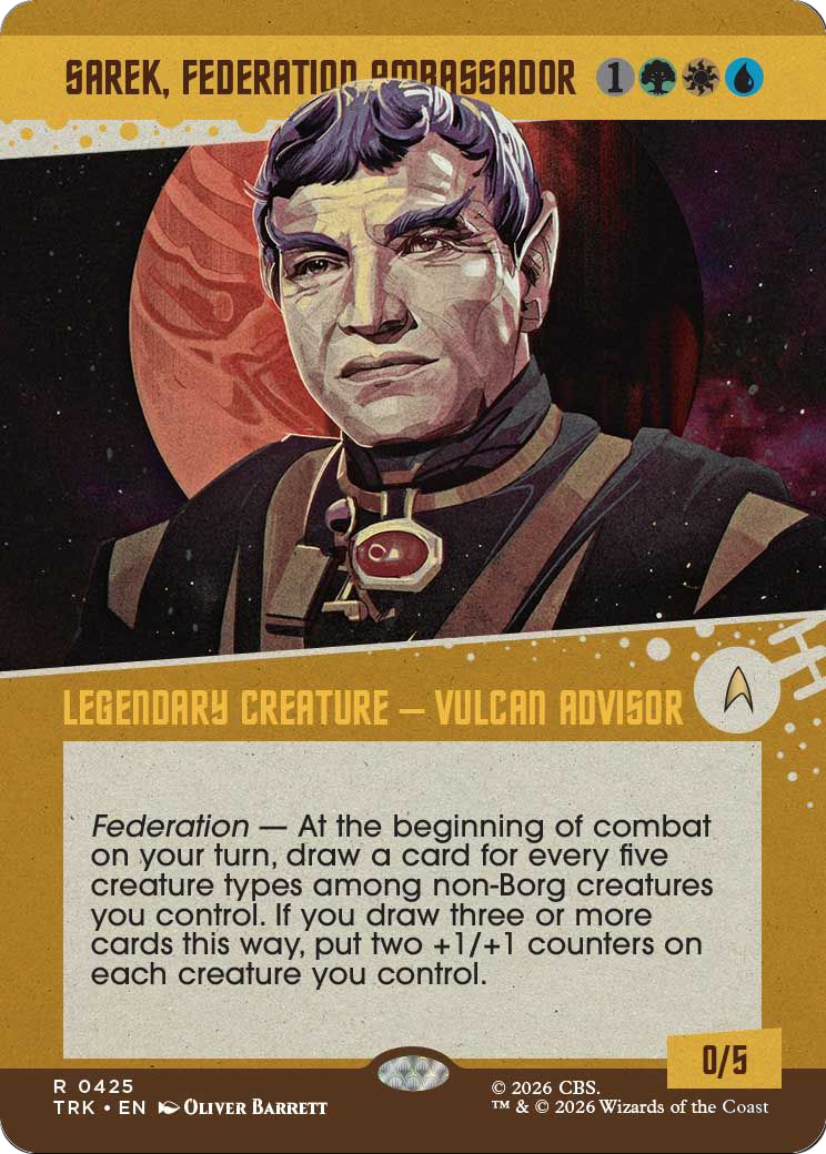 Sarek, Federation Ambassador (0425) (Showcase) (TRK) - Foil