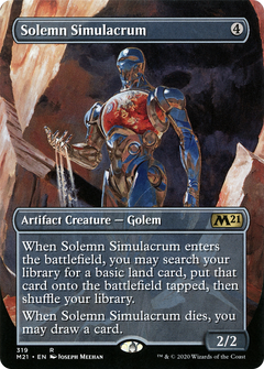 Solemn Simulacrum (319) (Alternate Art) - Foil
