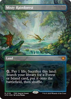 Misty Rainforest (0116) (Borderless) - Dragonscale Foil