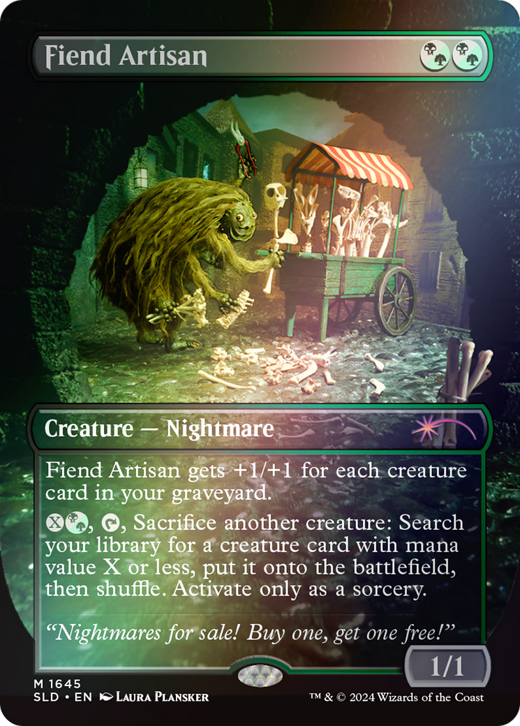 Fiend Artisan (1645) (Borderless) - Rainbow Foil
