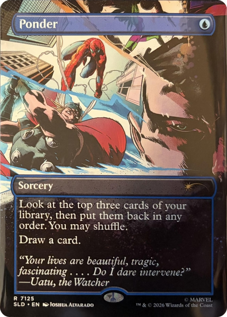 Ponder (7125) (Borderless) (SLD) - Foil