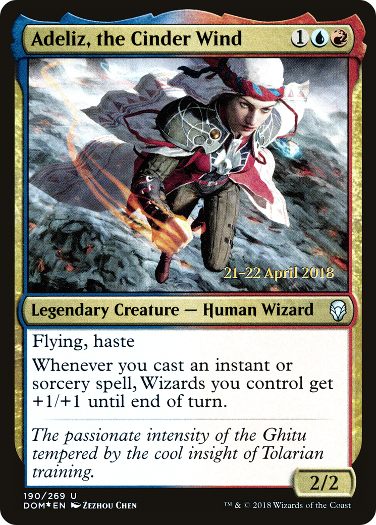 Adeliz, the Cinder Wind (190) (Prerelease) - Foil