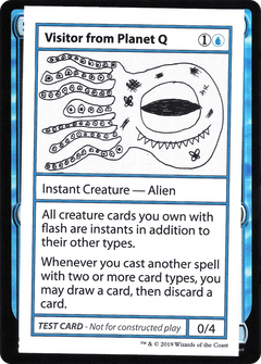 Visitor from Planet Q (No PW Symbol)