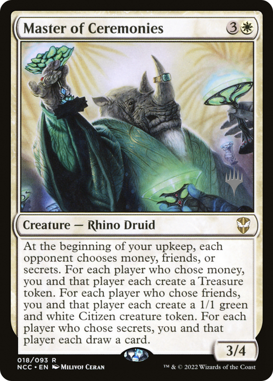 Master of Ceremonies (018) (Promo Pack) - Foil