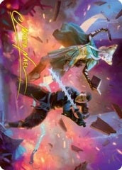 Explosive Entry (13/81) Art Card (ANEO) - Gold-Stamped Signature