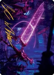 Enormous Energy Blade (16/81) Art Card (ANEO) - Gold-Stamped Signature
