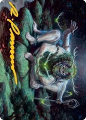 Myojin of Towering Might (34/81) Art Card (ANEO) - Gold-Stamped Signature