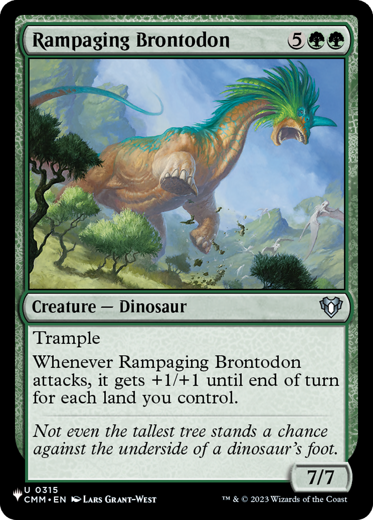 Rampaging Brontodon (CMM-315) (PLST)