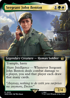 Sergeant John Benton (1032) (Extended Art) - Surge Foil
