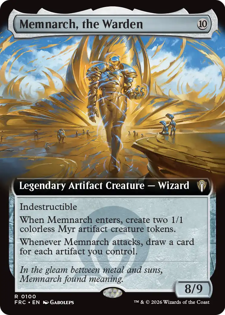 Memnarch, the Warden (0100) (Extended Art) (FRC)