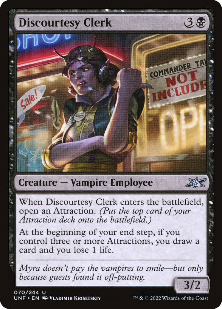 Discourtesy Clerk - Foil