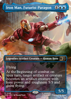 Iron Man, Futurist Paragon (0501) (Borderless) (MSC) - Foil