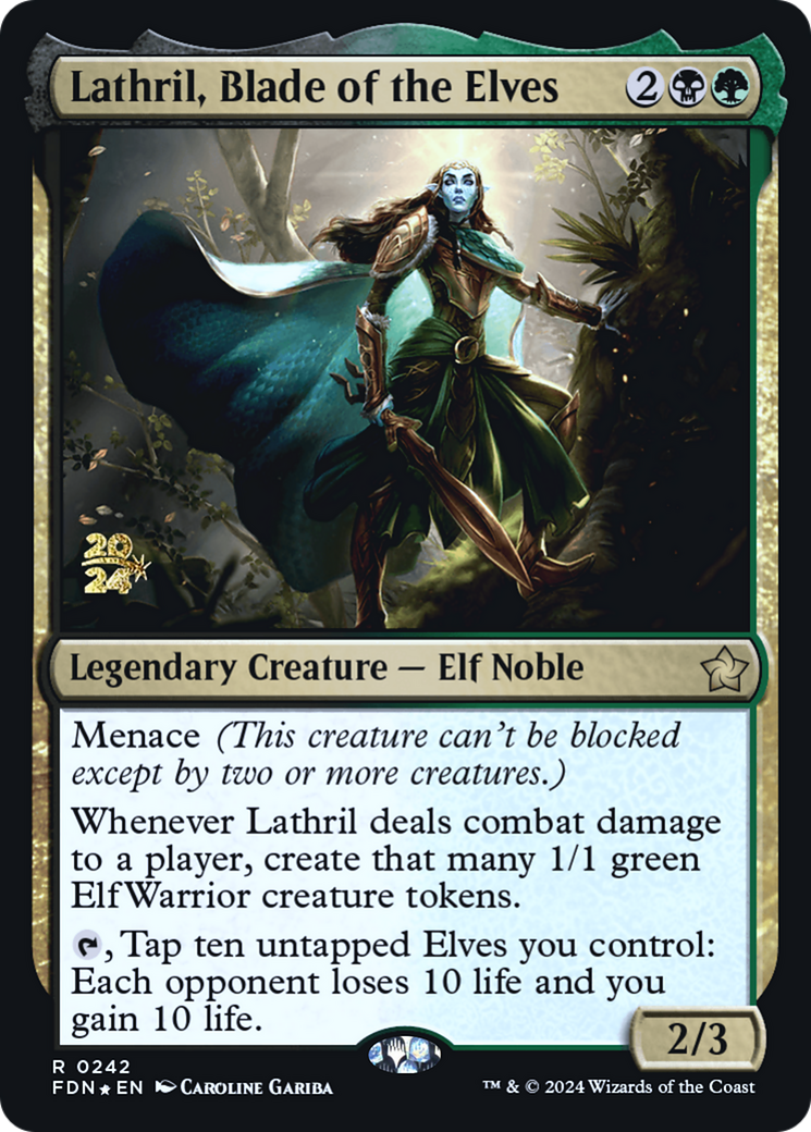 Lathril, Blade of the Elves (0242) (Prerelease) - Foil