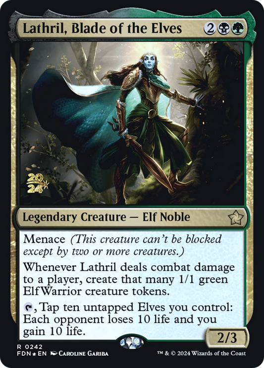Lathril, Blade of the Elves (0242) (Prerelease) - Foil