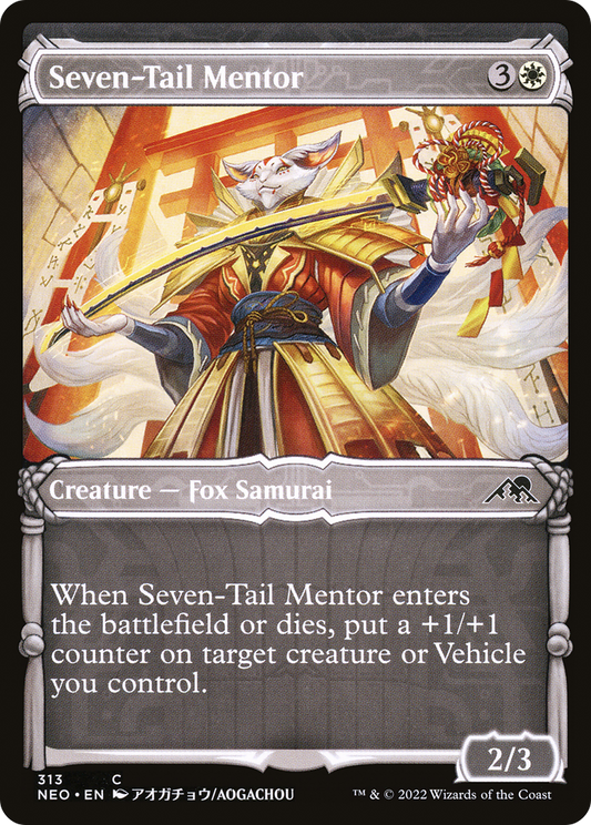 Seven-Tail Mentor (313) (Showcase) - Foil