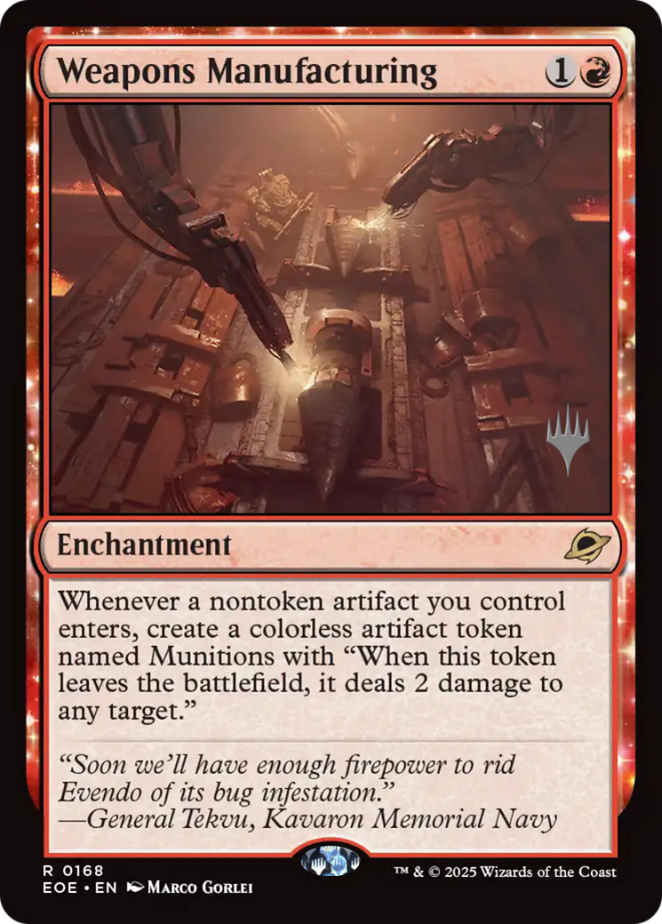 Weapons Manufacturing (0168) (Promo Pack) - Foil
