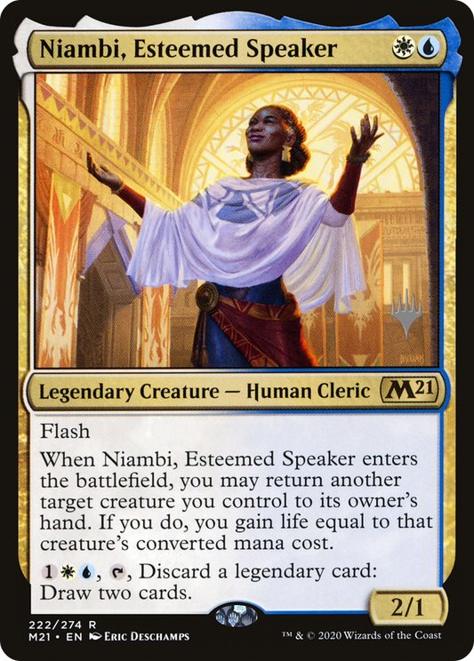 Niambi, Esteemed Speaker (222) (Promo Pack) - Foil