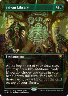 Sylvan Library (0155) (Borderless) (SPG) - Foil