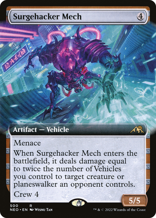 Surgehacker Mech (500) (Extended Art) - Foil