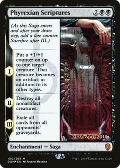 Phyrexian Scriptures (100) (Prerelease) - Foil