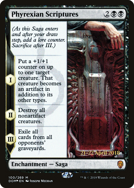 Phyrexian Scriptures (100) (Prerelease) - Foil