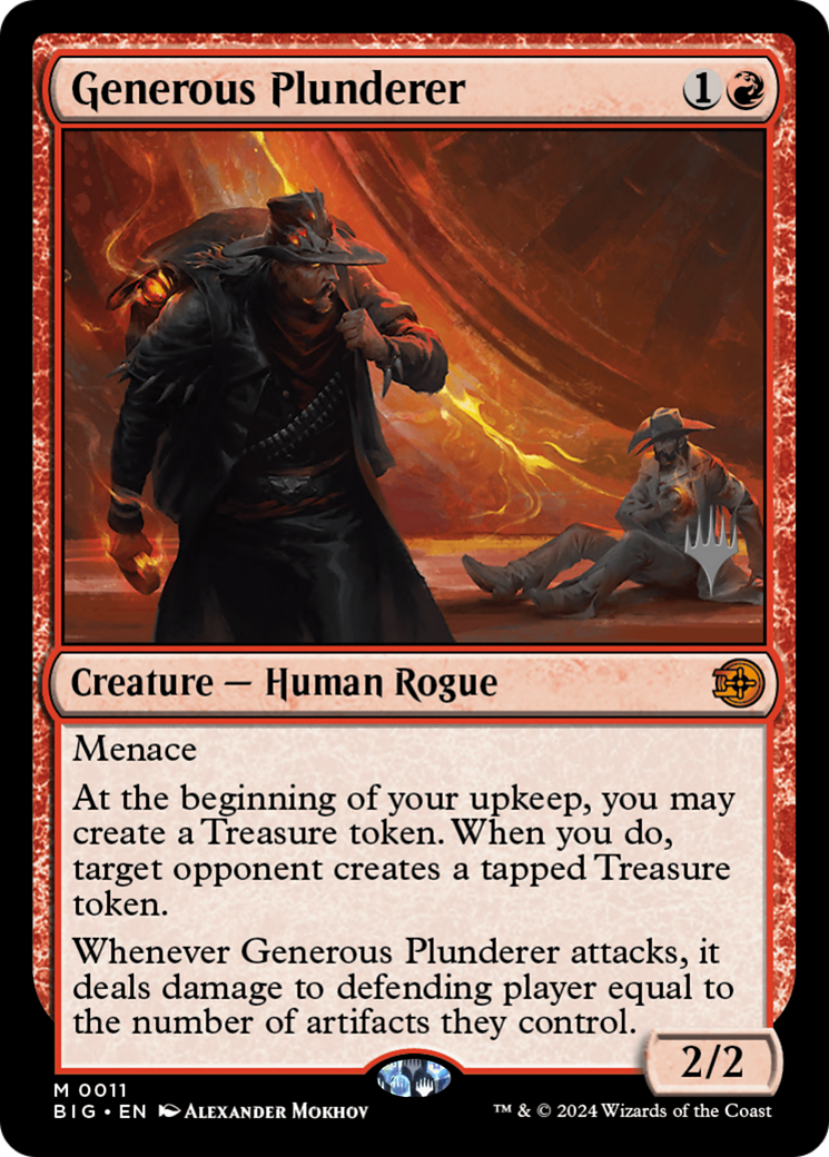 Generous Plunderer (0011) (Promo Pack) (PBIG) - Foil