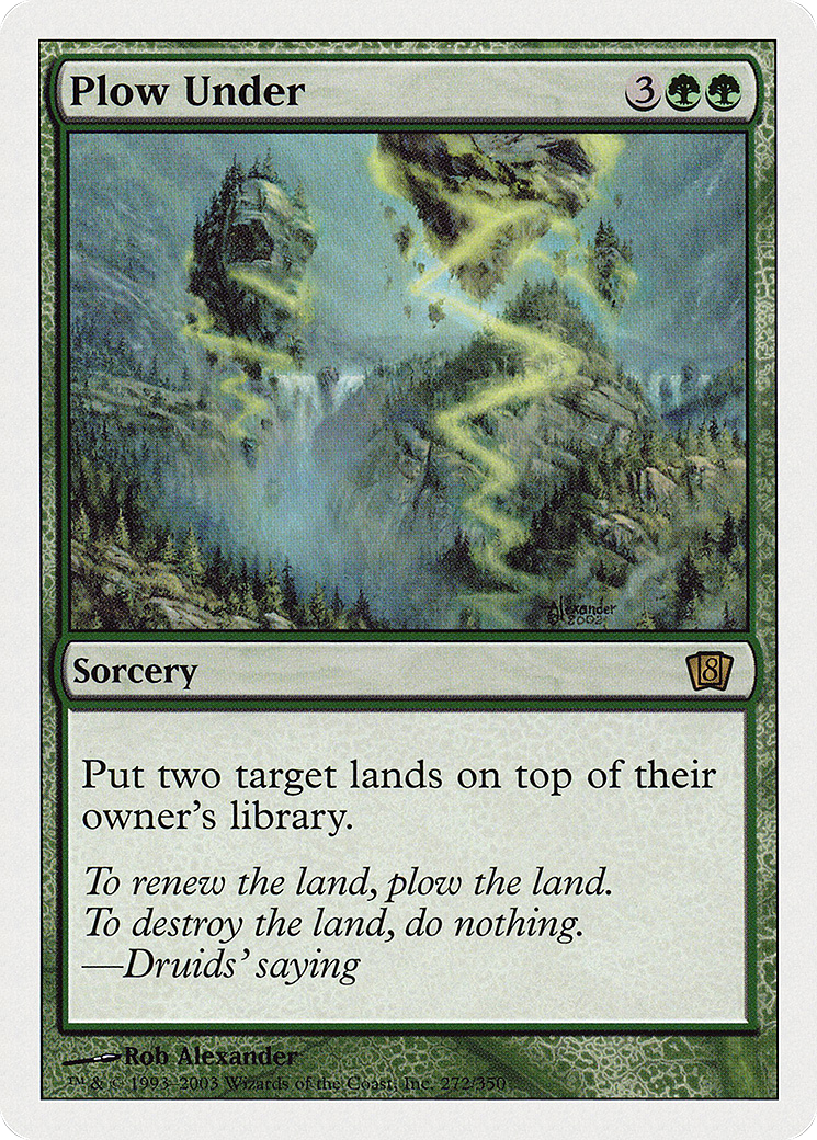 Plow Under (8th Edition) (Oversized) (Box Topper Promo) (O8TH)