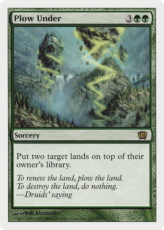 Plow Under (8th Edition) (Oversized) (Box Topper Promo) (O8TH)