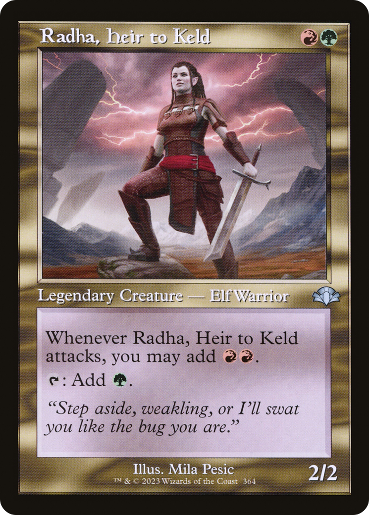 Radha, Heir to Keld (364) (Retro Frame) - Foil