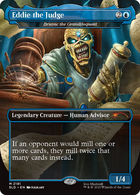 Eddie the Judge [Bruvac the Grandiloquent] (2181) (Borderless) - Foil sld