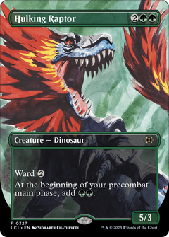 Hulking Raptor (0327) (Borderless) - Foil