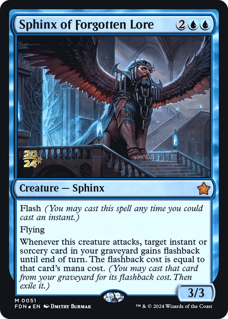 Sphinx of Forgotten Lore (0051) (Prerelease) - Foil