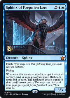 Sphinx of Forgotten Lore (0051) (Prerelease) - Foil
