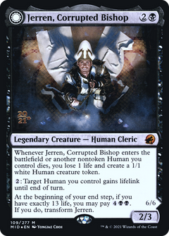 Jerren, Corrupted Bishop // Ormendahl, the Corrupter (109) (Prerelease) (PMID) - Foil