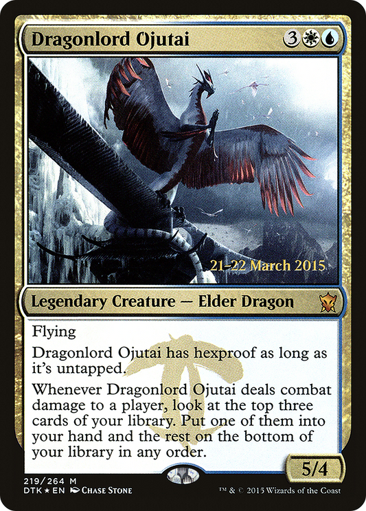 Dragonlord Ojutai (219) (Prerelease) - Foil