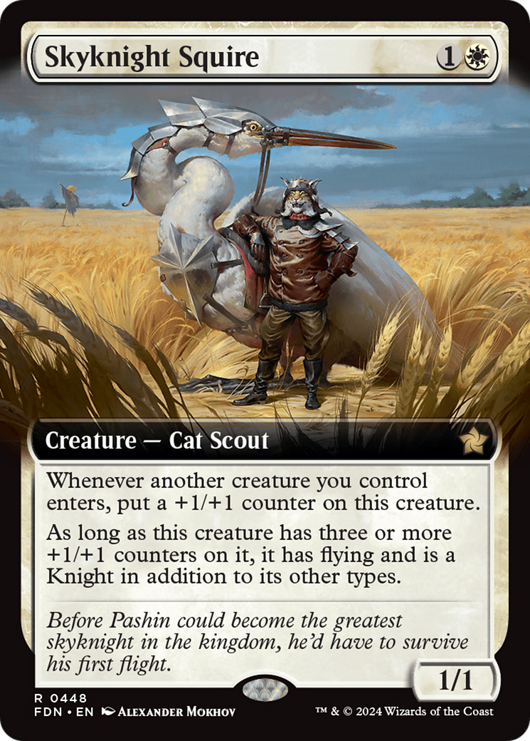 Skyknight Squire (0448) (Extended Art) - Foil