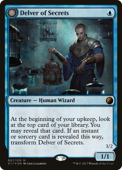 Delver of Secrets // Insectile Aberration (V17) - Foil