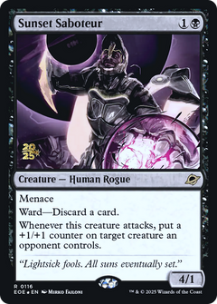 Sunset Saboteur (0116) (Prerelease) - Foil