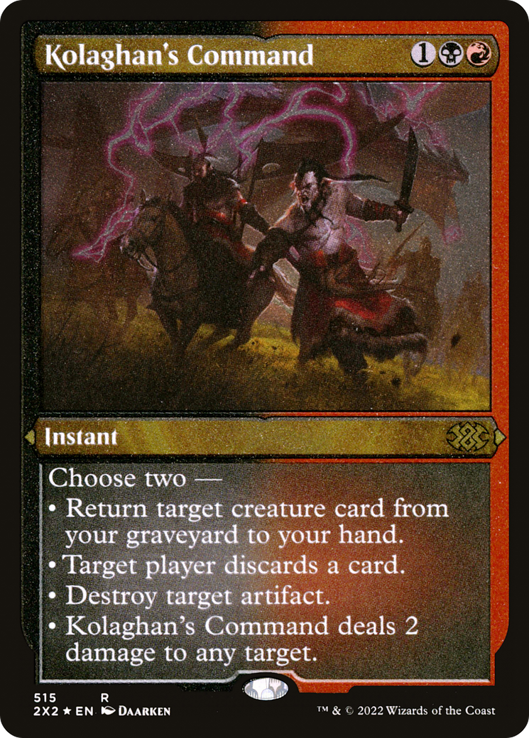 Kolaghan's Command - Foil Etched
