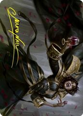 Bloodcrazed Socialite (28/81) Art Card (AVOW) - Gold-Stamped Signature