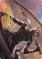 Mirri, Weatherlight Duelist (28/81) Art Card (ACMM) - Gold-Stamped Signature