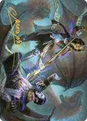 Huatli's Final Strike (28/81) Art Card (ALCI) - Gold-Stamped Signature