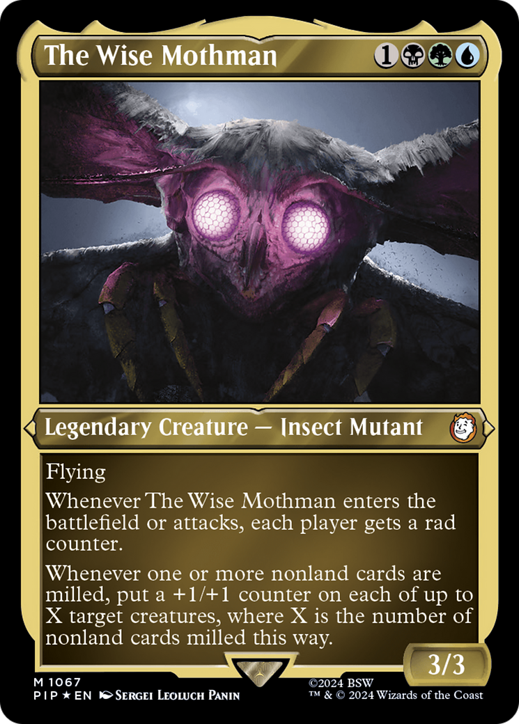 The Wise Mothman (1067) (Display Commander) (Thick Stock) - Foil Etched